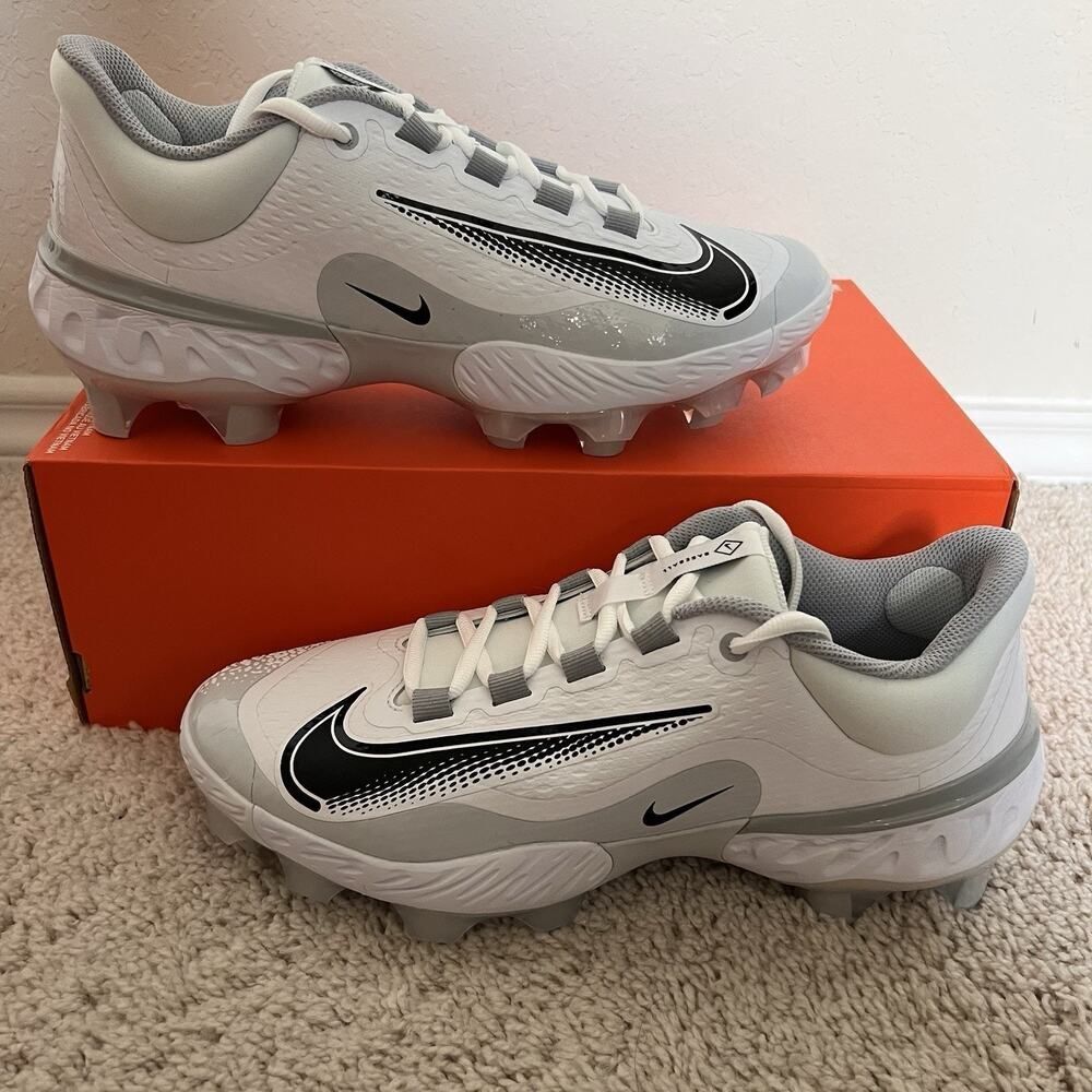 Nike Alpha Huarache Elite 4 Low Baseball Cleats FD6255-100 Men Size 13 No Lid